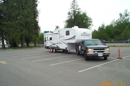 Backing up with a 5th Wheel Trailer