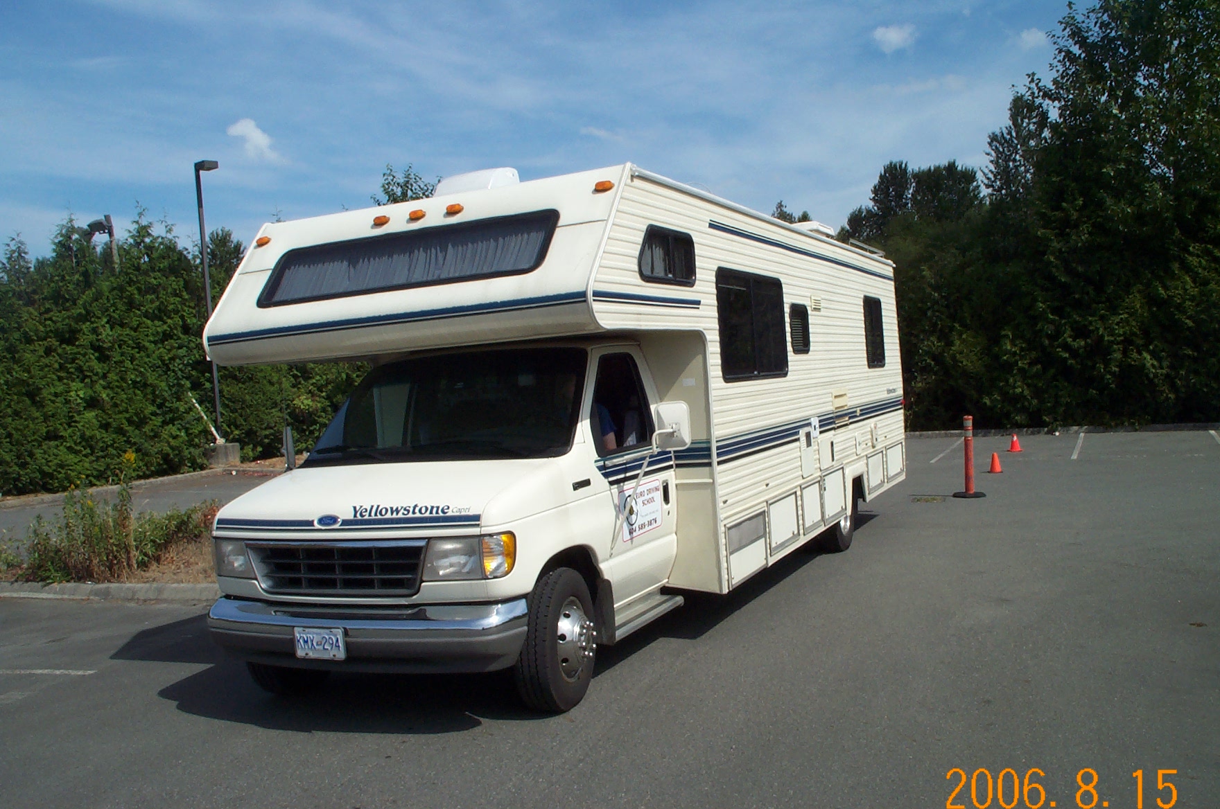 Backing up with a Class C Motorhome