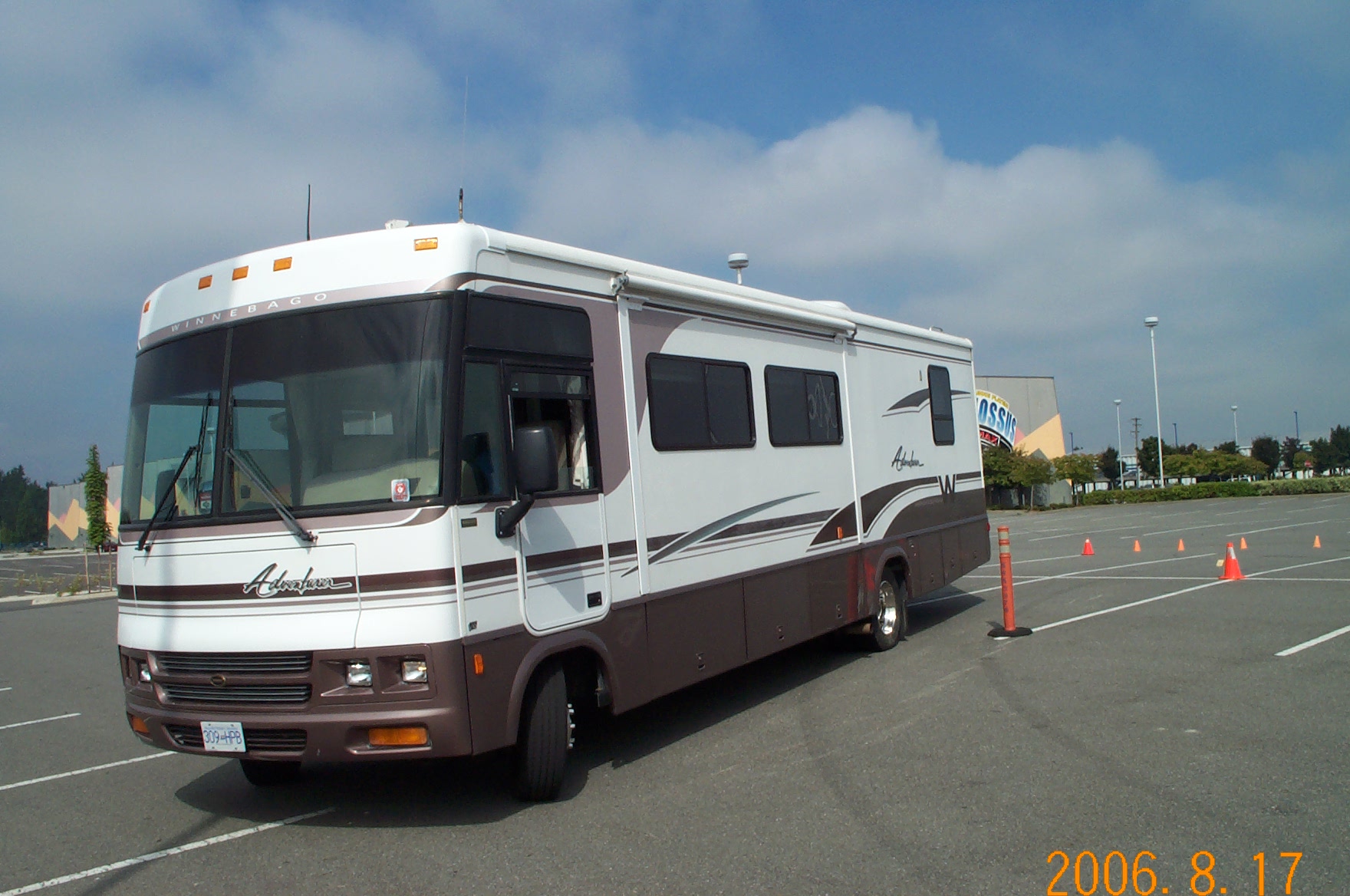 Backing up with a Class A Motorhome